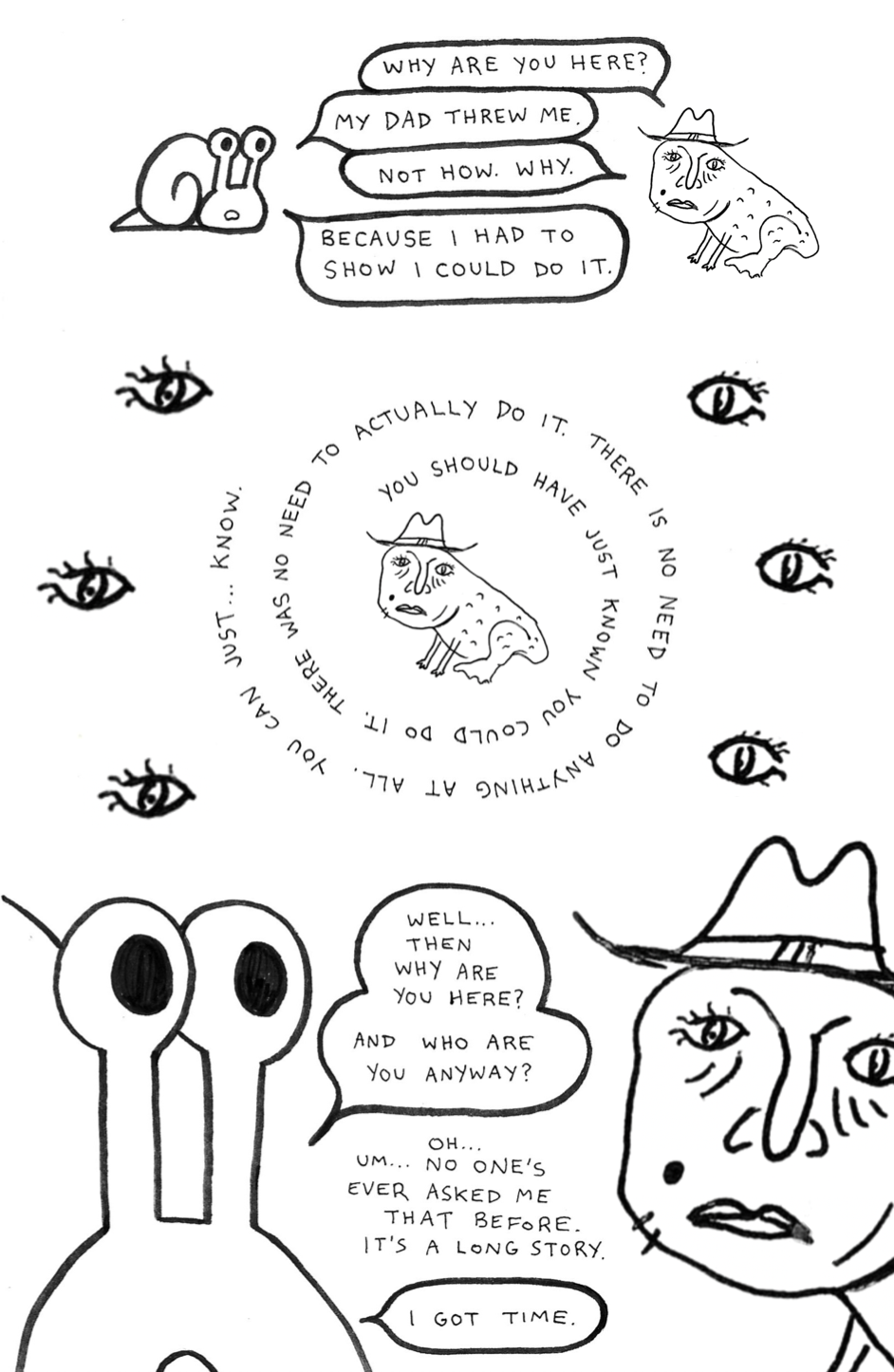 The mysterious figure starts questioning Mathilda